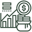Money and statistics illustration
