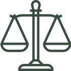 Legal scales illustration